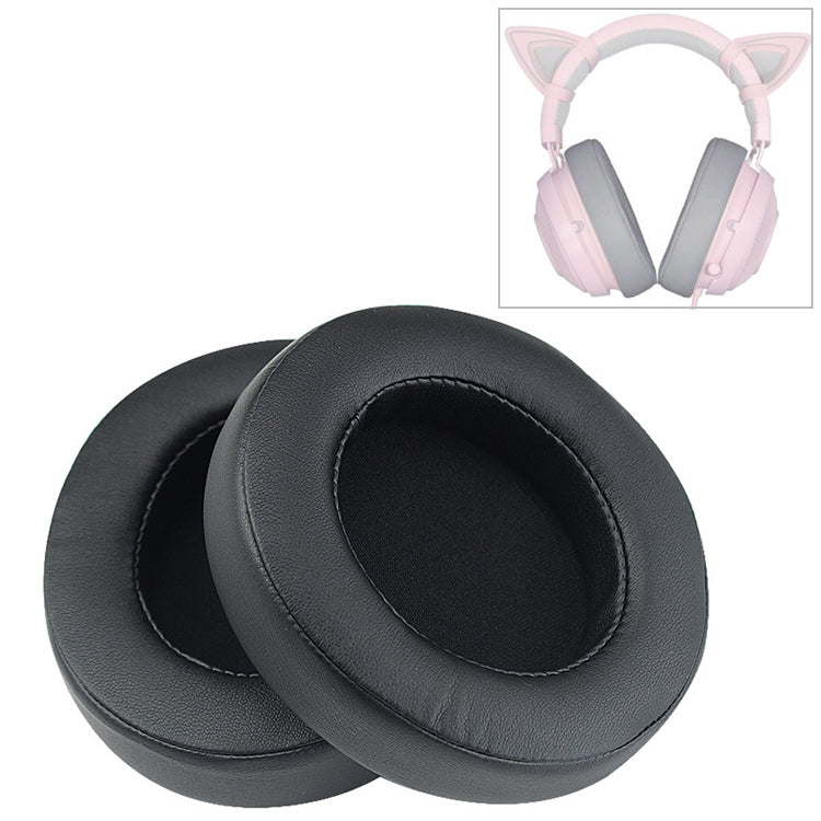 2 pezzi per Razer Kraken 7.1 V2 Pro cuscino per cuffie spugna nera copertura in rete paraorecchie cuscinetti di ricambio, For Razer Kraken 7.1 V2 Pro(Black Net)
