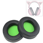 2 pezzi per Razer Kraken 7.1 V2 Pro cuscino per cuffie spugna verde copertura in rete paraorecchie cuscinetti di ricambio, For Razer Kraken 7.1 V2 Pro(Green)