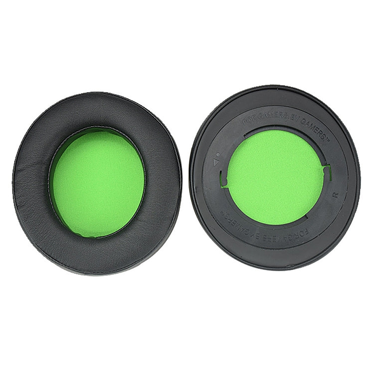 2 pezzi per Razer Kraken 7.1 V2 Pro cuscino per cuffie spugna verde copertura in rete paraorecchie cuscinetti di ricambio, For Razer Kraken 7.1 V2 Pro(Green)