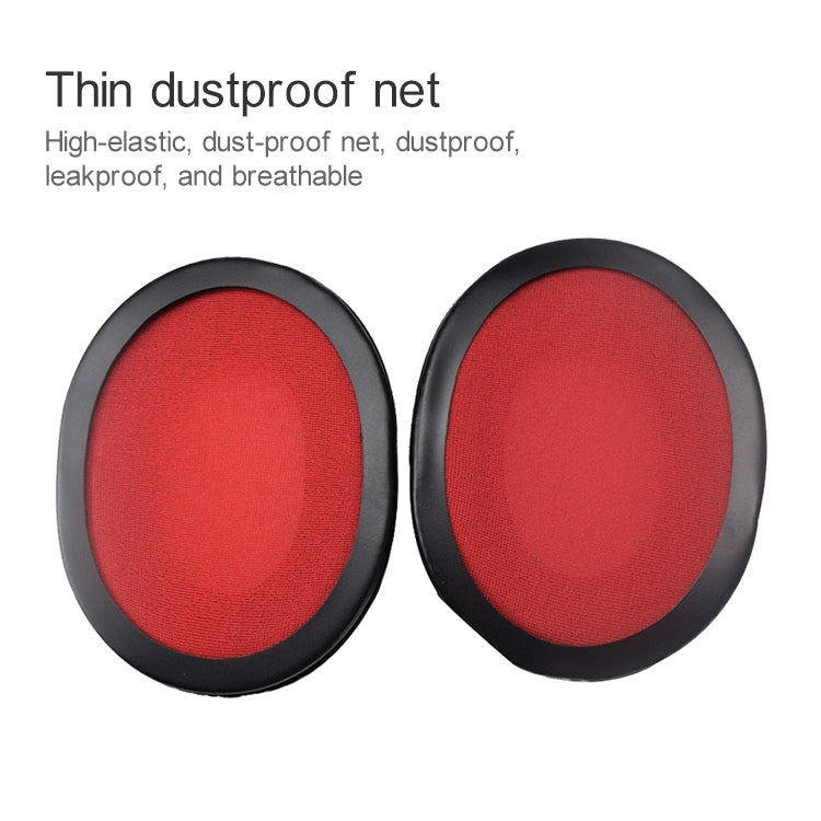 2 PCS Per Kingston KHX-HSCP / HyperX Cloud II Cuscino Per Cuffie Flanella Rosso Netto Spugna Copertura Paraorecchie Cuffie di Ricambio, For Kingston KHX-HSCP HyperX Cloud II(Flannel Red)
