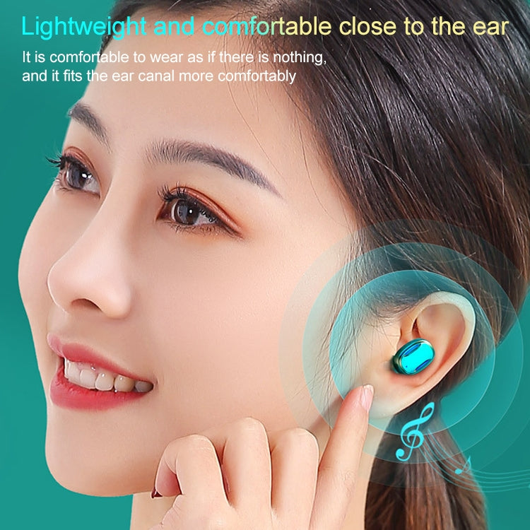 Auricolare Bluetooth A22 versione inglese con display digitale estraibile con scatola di ricarica magnetica, supporto Touch Light e Power Bank, English Version