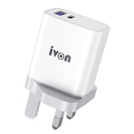 Caricatore IVON AD52 18W USB-C Ricarica Rapida