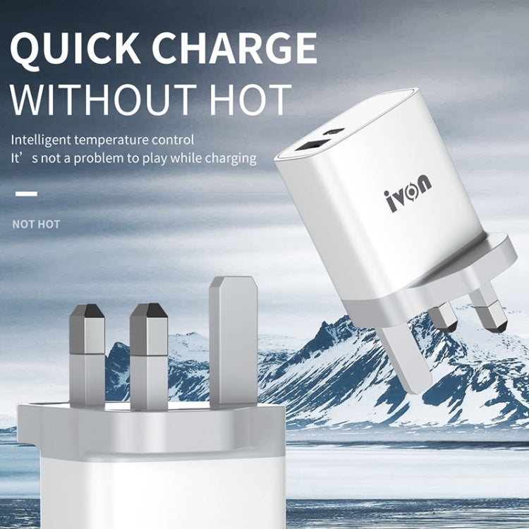 Caricatore IVON AD52 18W USB-C Ricarica Rapida