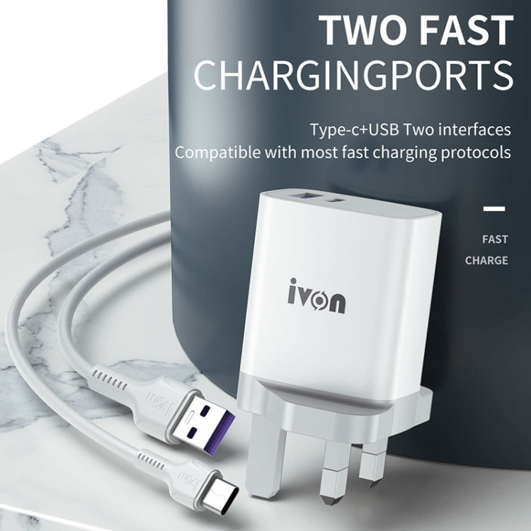 Caricatore IVON AD52 18W USB-C Ricarica Rapida