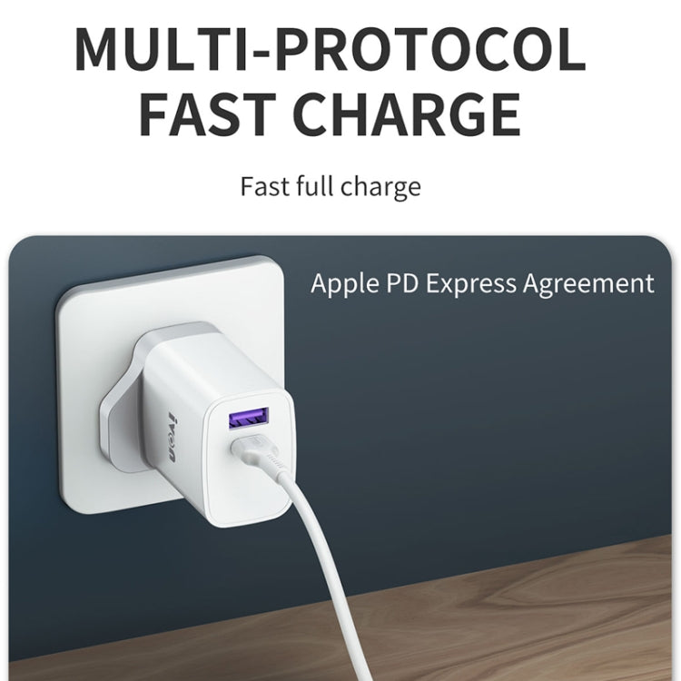 Caricatore IVON AD52 18W USB-C Ricarica Rapida