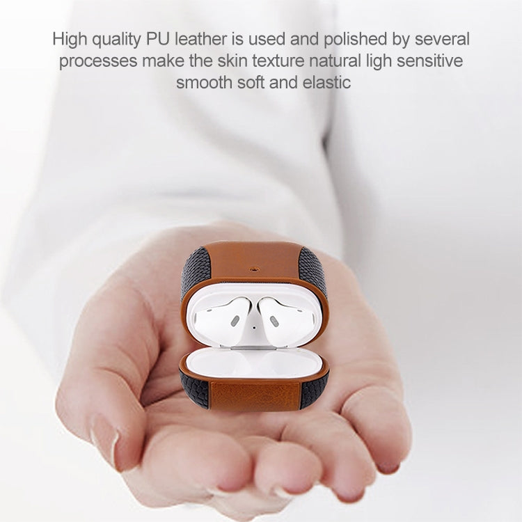 Custodia in pelle ribaltabile per AirPods 1 e 2