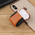 Custodia in pelle ribaltabile per AirPods 1 e 2