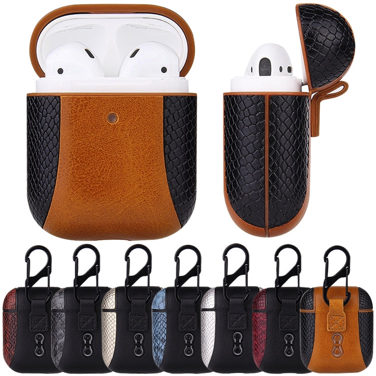 Custodia in pelle ribaltabile per AirPods 1 e 2