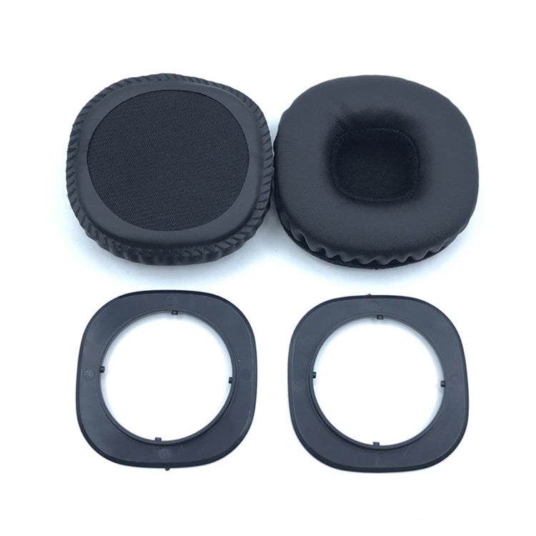 1 paio di cuffie antirumore in similpelle + memory foam per cuffie morbide per Marshall MID ANC, con fibbia a piastra in gomma, with Rubber Plate Buckle