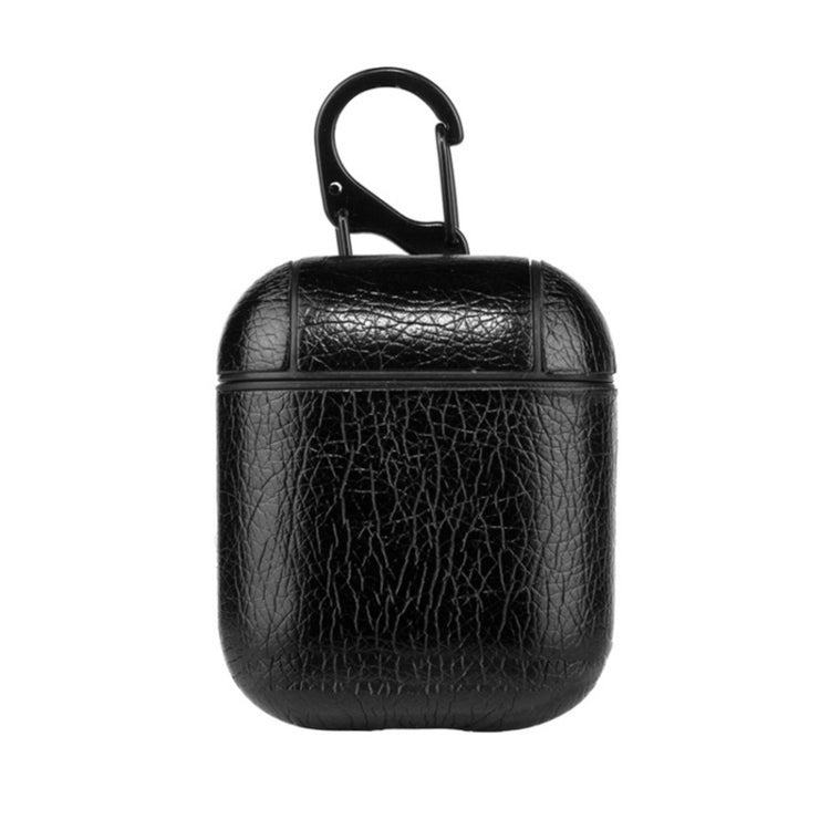 Custodia protettiva in silicone antiurto per auricolari wireless Litchi Texture per Apple AirPods 1 / 2