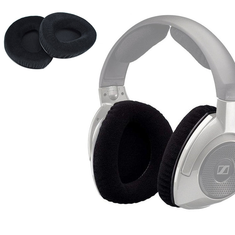 2 pezzi per Sennheiser RS160/170/HDR 170/180/160 pelle rugosa auricolare fodera per cuscino paraorecchie cuscinetti di ricambio senza fibbia, Wrinkled Skin