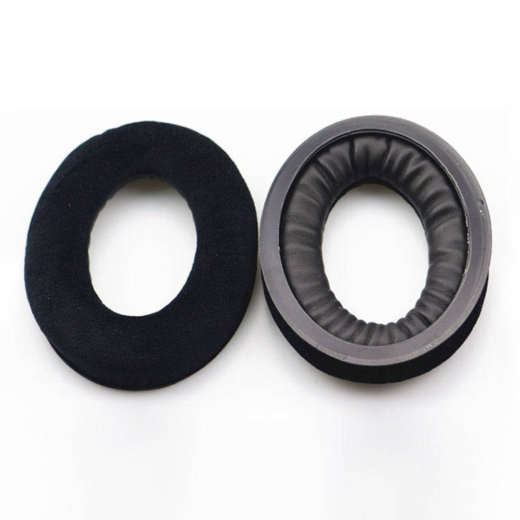 2 pezzi per Sennheiser HD515 / HD555 / HD595 / HD598 / HD558 / PC360 Flanella Auricolare Fodera per cuscino Paraorecchie Cuscinetti di ricambio con regolazione del tono in cotone, Velvet Black, Velvet Brown