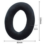 2 pezzi per Sennheiser HD515 / HD555 / HD595 / HD598 / HD558 / PC360 Flanella Auricolare Fodera per cuscino Paraorecchie Cuscinetti di ricambio con regolazione del tono in cotone, Velvet Black, Velvet Brown