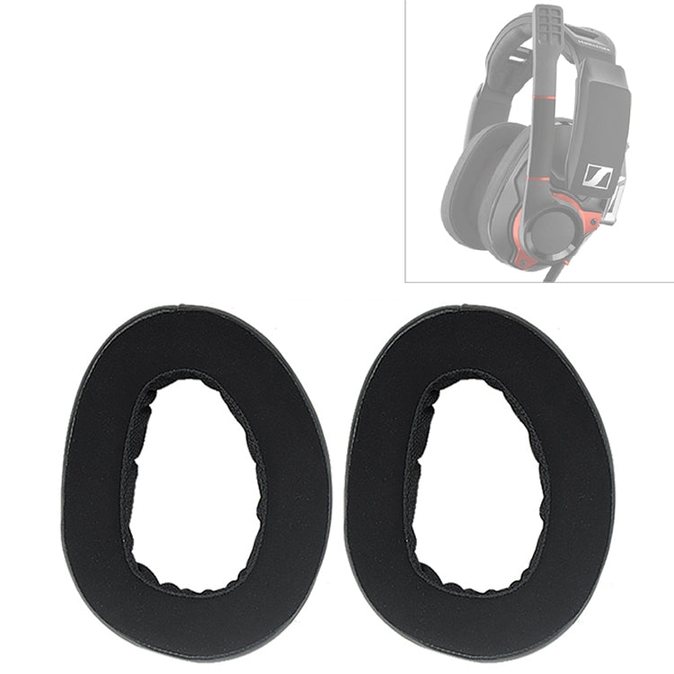 2 pezzi per Sennheiser GSP 600 cuscino per cuffie copertura in spugna paraorecchie cuscinetti di ricambio, For Sennheiser GSP 600(Earmuff)