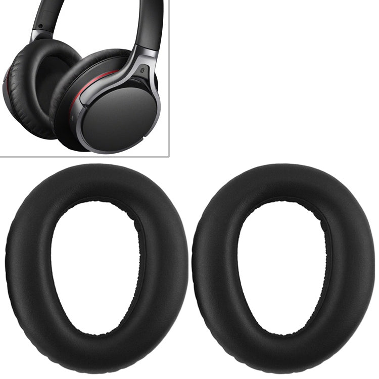 Custodia protettiva per cuffie in spugna da 2 pezzi con fibbia per scheda per Sony MDR-10RBT / MDR-10RNC / MDR-10R
