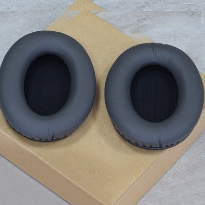 1 paio di cuffie morbide con paraorecchie in cotone nero insonorizzato per BOSE QC2 / QC15 / AE2 / QC25 (grigio scuro)