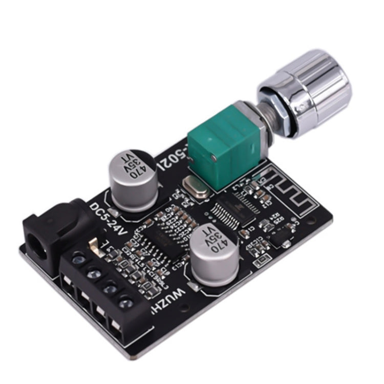 ZK-502L Bluetooth 5.0 12/24V Digital Wireless Stereo Audio Power Amplifier Board 50Wx2 Bluetooth Amplifier Amplifier, without Shell, ZK-502L without Shell