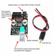 ZK-502L Bluetooth 5.0 12/24V Wireless Stereo Audio Digital Power Amplifier Board 50Wx2 Bluetooth Amplifier Amplifier, with Shell, ZK-502L with Shell