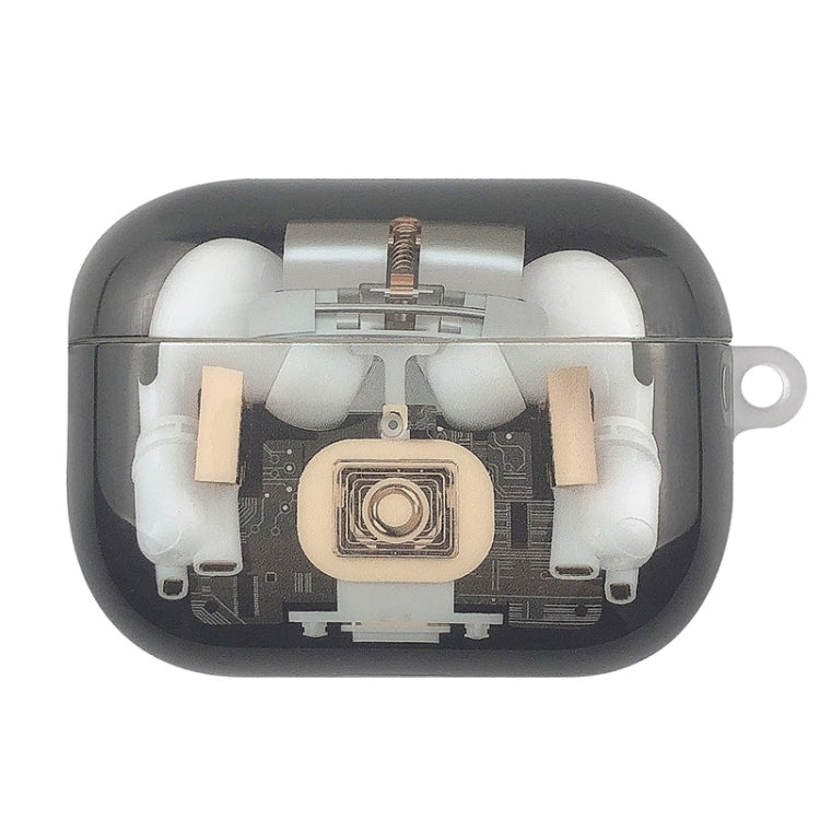 Per AirPods Pro Custodia protettiva per auricolari in TPU con struttura meccanica, For AirPods Pro
