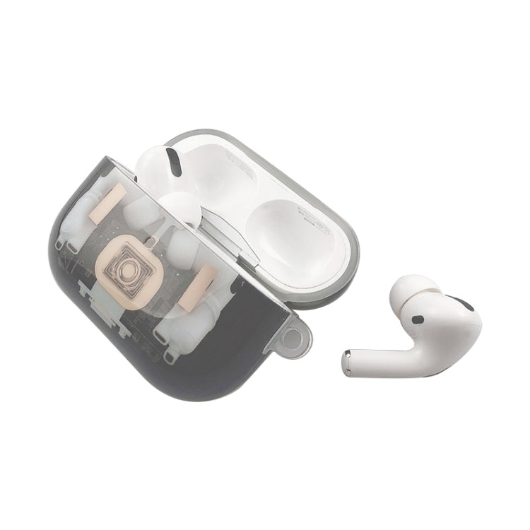 Per AirPods Pro Custodia protettiva per auricolari in TPU con struttura meccanica, For AirPods Pro
