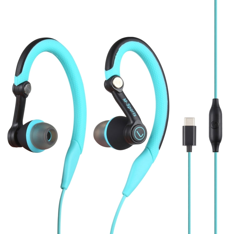 Cuffie stereo cablate sport con gancio Type-C