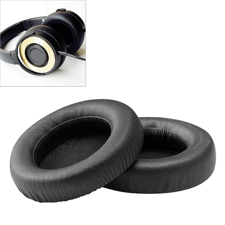 2 pezzi per ATH WS550 similpelle + paraorecchie con copertura protettiva per cuffie in spugna, Black, White