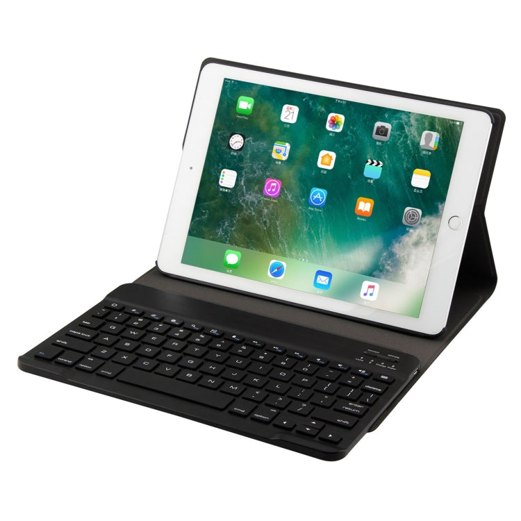 FT-1030 Bluetooth 3.0 Tastiera ABS con texture spazzolata + Custodia tablet in pelle con texture pelle per iPad Air / Air 2 / iPad Pro da 9,7 pollici, con regolazione dell'angolo a tre marce / Magnetico / Funzione di sospensione, FT-1030D