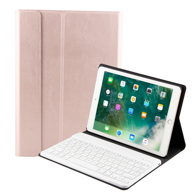 FT-1030 Bluetooth 3.0 Tastiera ABS con texture spazzolata + Custodia tablet in pelle con texture pelle per iPad Air / Air 2 / iPad Pro da 9,7 pollici, con regolazione dell'angolo a tre marce / Magnetico / Funzione di sospensione, FT-1030D