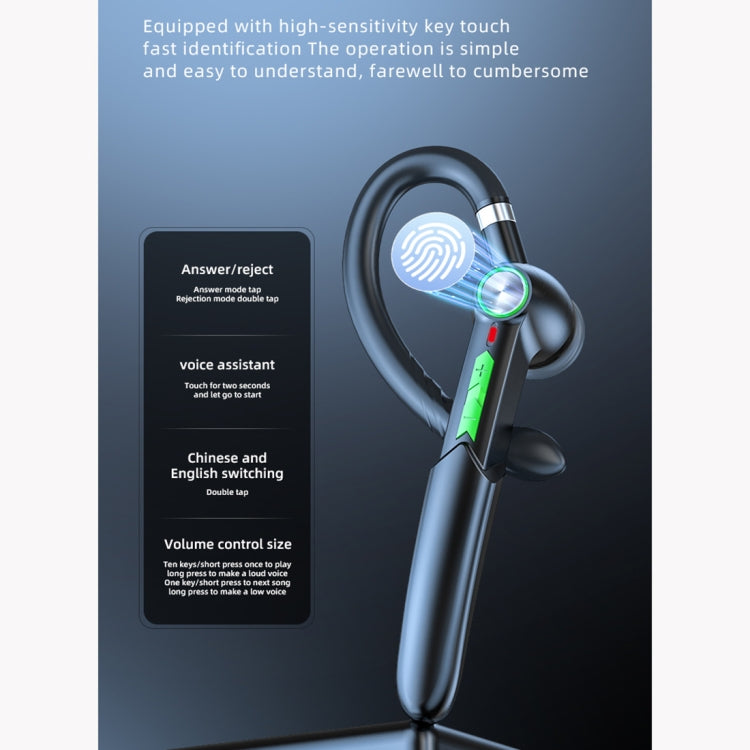 ME-100 TWS Business Rotante Universale True Stereo 5.0 Versione Appesa Auricolare Bluetooth In-Ear