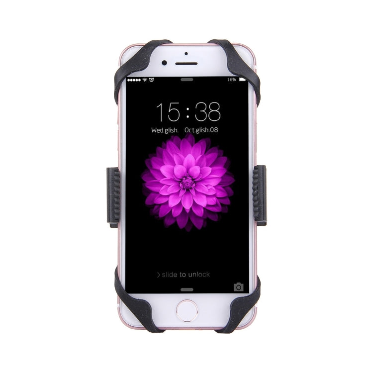 Supporto per telefono da bicicletta con rotazione a 360 gradi con clip elastica flessibile per iPhone 7 e 7 Plus / iPhone 6 e 6 Plus / iPhone 5 e 5C e 5s