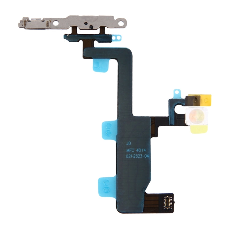 Power Button Flex Cable with Flashlight Brackets for iPhone 6, For iPhone 6 (Flshlight+Brackets)