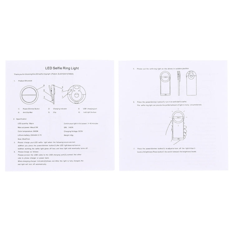 Per iPhone, Galaxy, Huawei, Xiaomi, LG, HTC e altri smartphone con clip regolabile e cavo USB