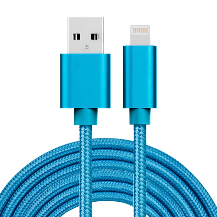 Cavo dati/caricabatterie da 8 pin a USB con testa in metallo stile tessuto da 3 m 3A, 3m 8 Pin