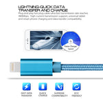 Cavo dati e caricabatterie 8 pin USB 3m 3A metallo