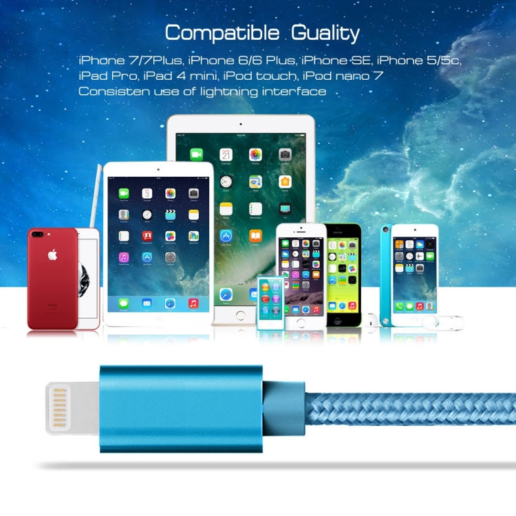 Cavo dati e caricabatterie 8 pin USB 3m 3A metallo