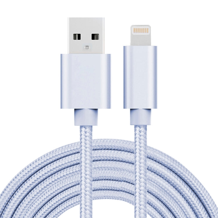 Cavo dati/caricabatterie da 8 pin a USB con testa in metallo stile tessuto da 3 m 3A, 3m 8 Pin