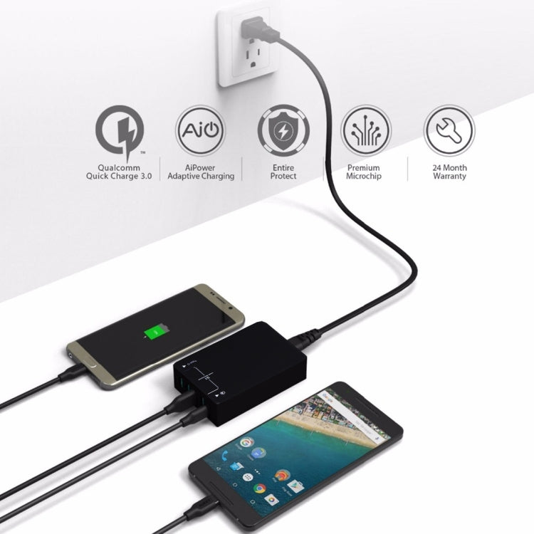 Caricatore USB da tavolo Quick Charge 3.0 8A