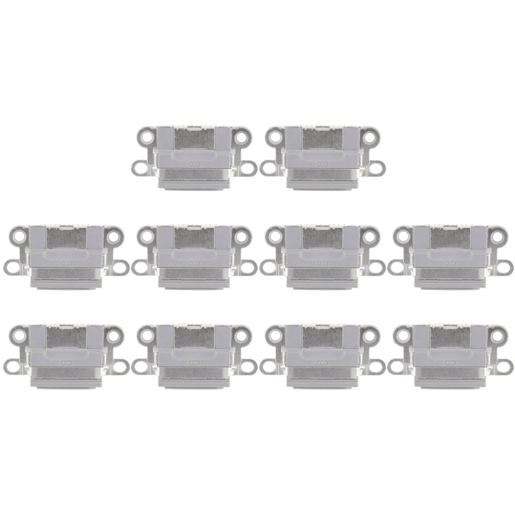 10pcs Charging Port Connector for iPhone 6 / 6S, For iPhone 6 / 6S, For iPhone 6 / 6S (Light Grey)