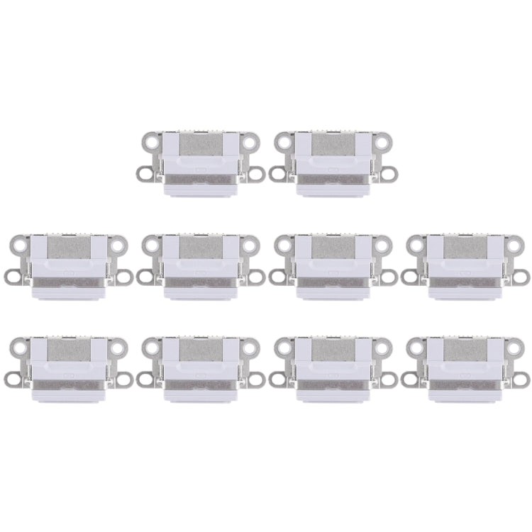 10pcs Charging Port Connector for iPhone 6 / 6S, For iPhone 6 / 6S, For iPhone 6 / 6S (Light Grey)