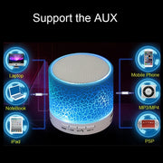 Mini altoparlante Bluetooth A9 con luce LED