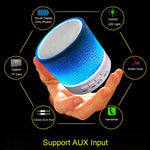 Mini altoparlante Bluetooth A9 con luce LED