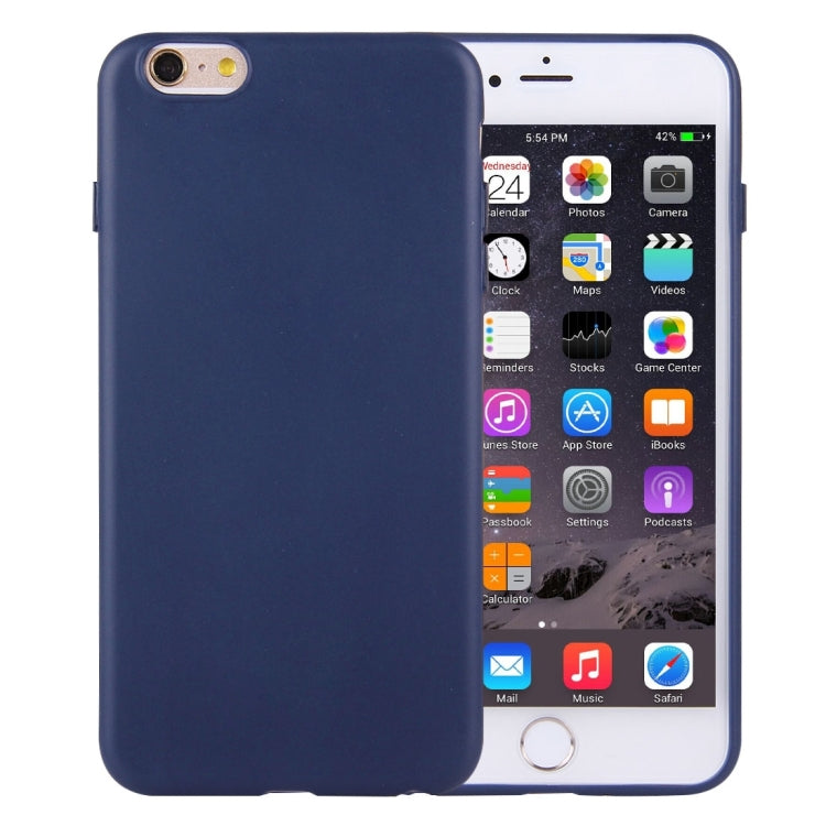 Per iPhone 6 e 6s Custodia protettiva in TPU tinta unita senza foro rotondo