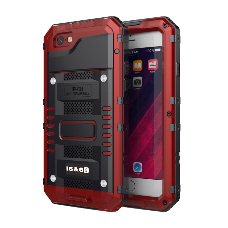 Custodia in lega di zinco antiurto antipolvere impermeabile + custodia in silicone per iPhone 6 e 6s, iPhone 6 & 6s