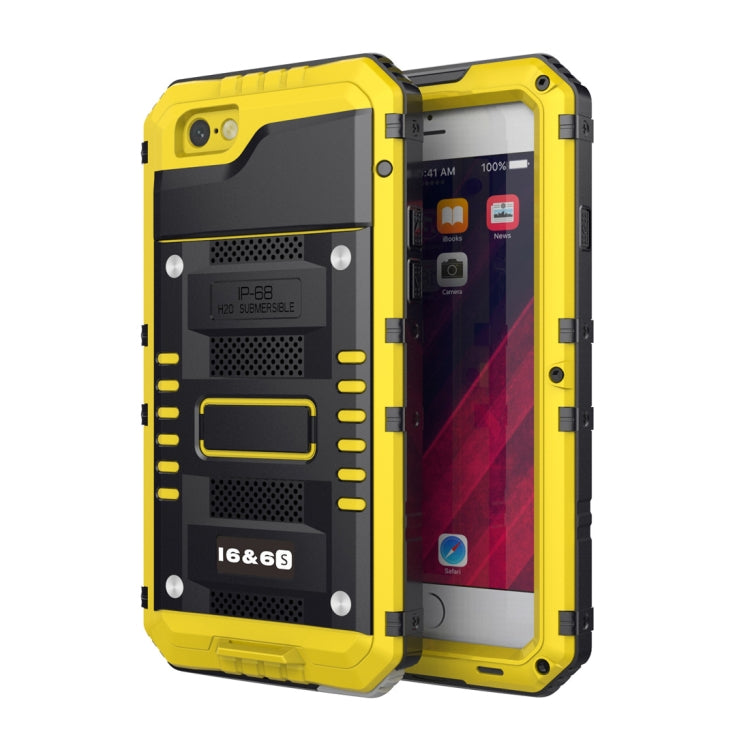 Custodia in lega di zinco antiurto antipolvere impermeabile + custodia in silicone per iPhone 6 e 6s, iPhone 6 & 6s