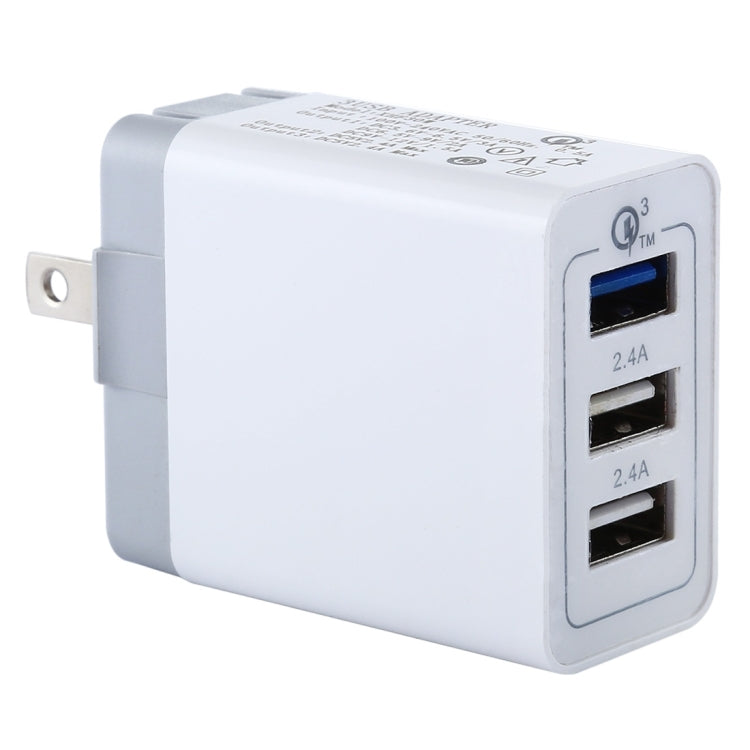 Caricatore rapido USB 3 porte per smartphone compatibili