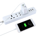 Caricatore USB 3 porte con spina UK per smartphone compatibili