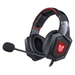 ONIKUMA K8 Cuffie da gioco surround stereo over-ear bass con microfono e luci a LED