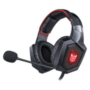 ONIKUMA K8 Cuffie da gioco surround stereo over-ear bass con microfono e luci a LED