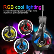 ONIKUMA K6 Cuffie da gioco surround stereo over-ear bass con microfono e luci RGB