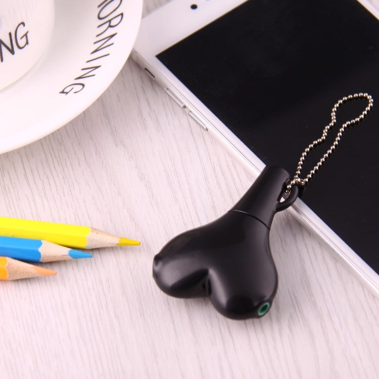 1 maschio a 2 femmine jack da 3,5 mm adattatore splitter audio video multifunzione per auricolari a forma di cuore con portachiavi per iPhone, iPad, iPod, Samsung, Xiaomi, HTC e altri prodotti elettronici digitali con interfaccia audio da 3,5 mm